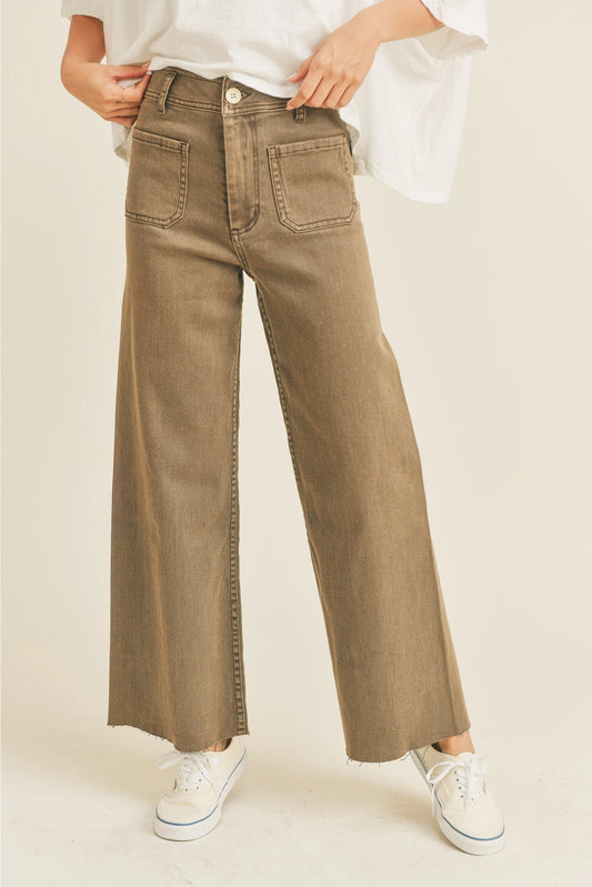 Straight Wide Leg Pant