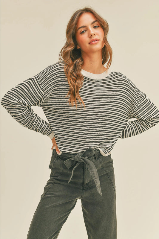 Striped Knit Sweater