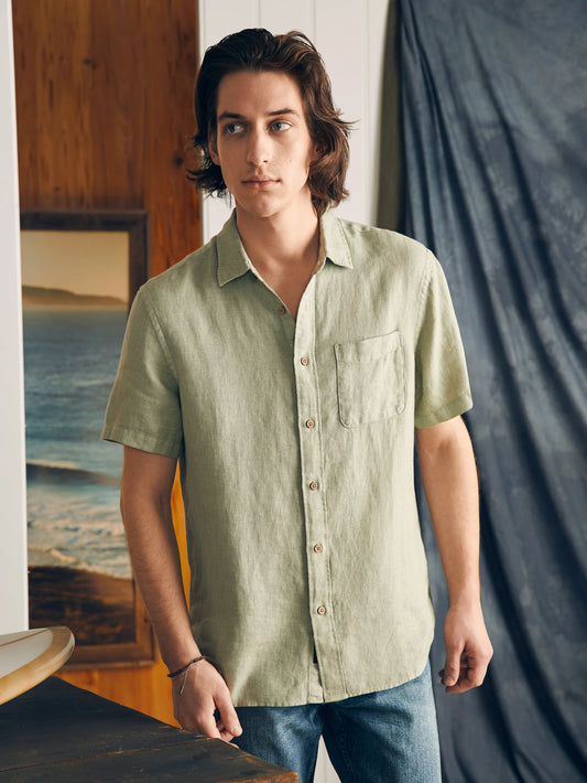 Short-Sleeve Palma Linen Shirt