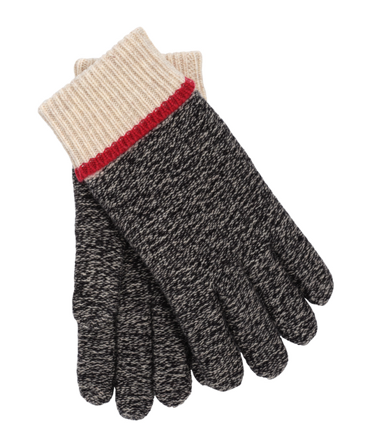 Marled Cuffed Glove with Tipping