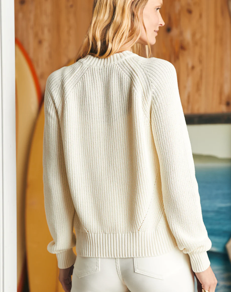 Sunwashed Fisherman Crew Sweater