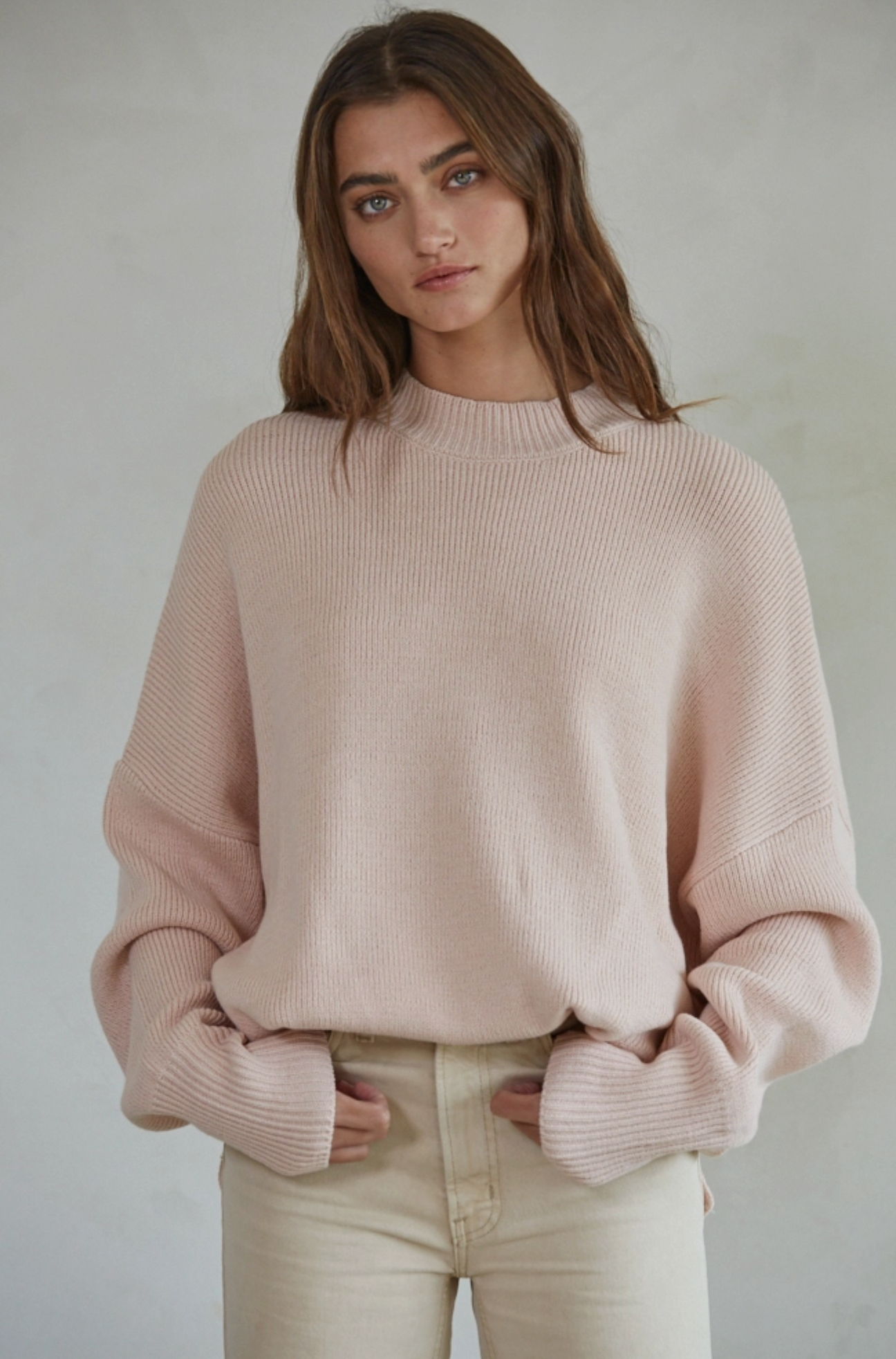 High Neck Chunky Sweater