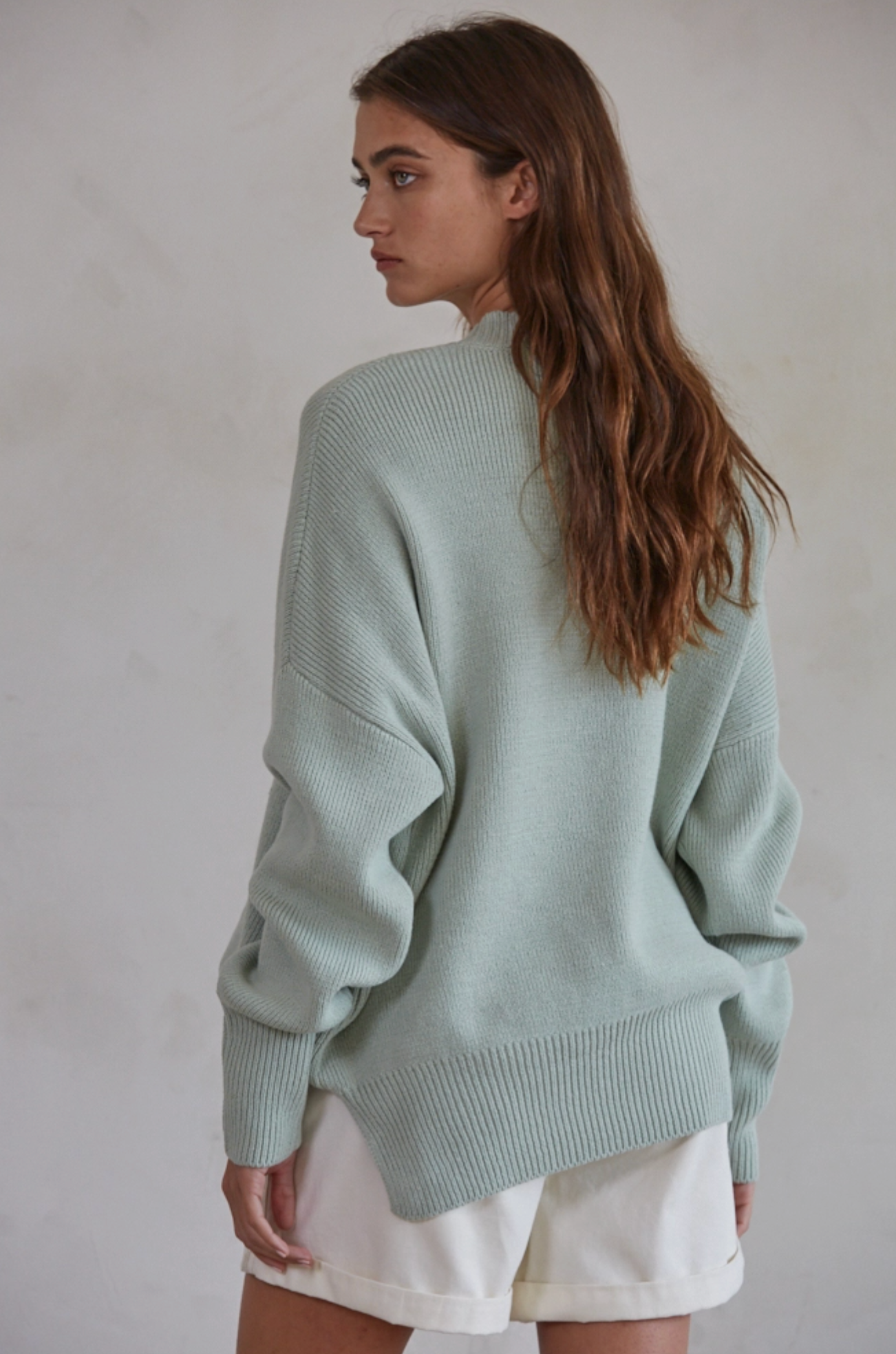 High Neck Chunky Sweater