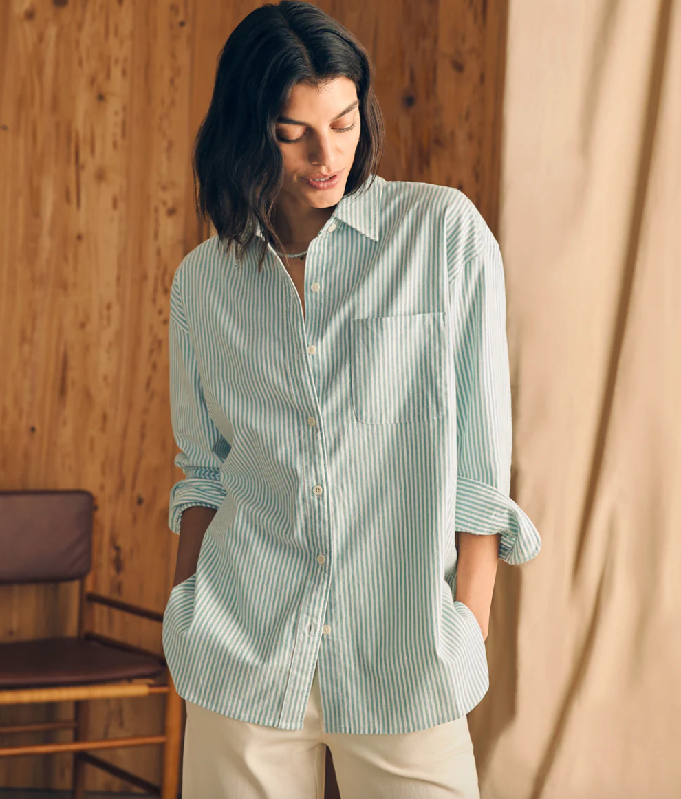 Stretch Oxford Relaxed Shirt