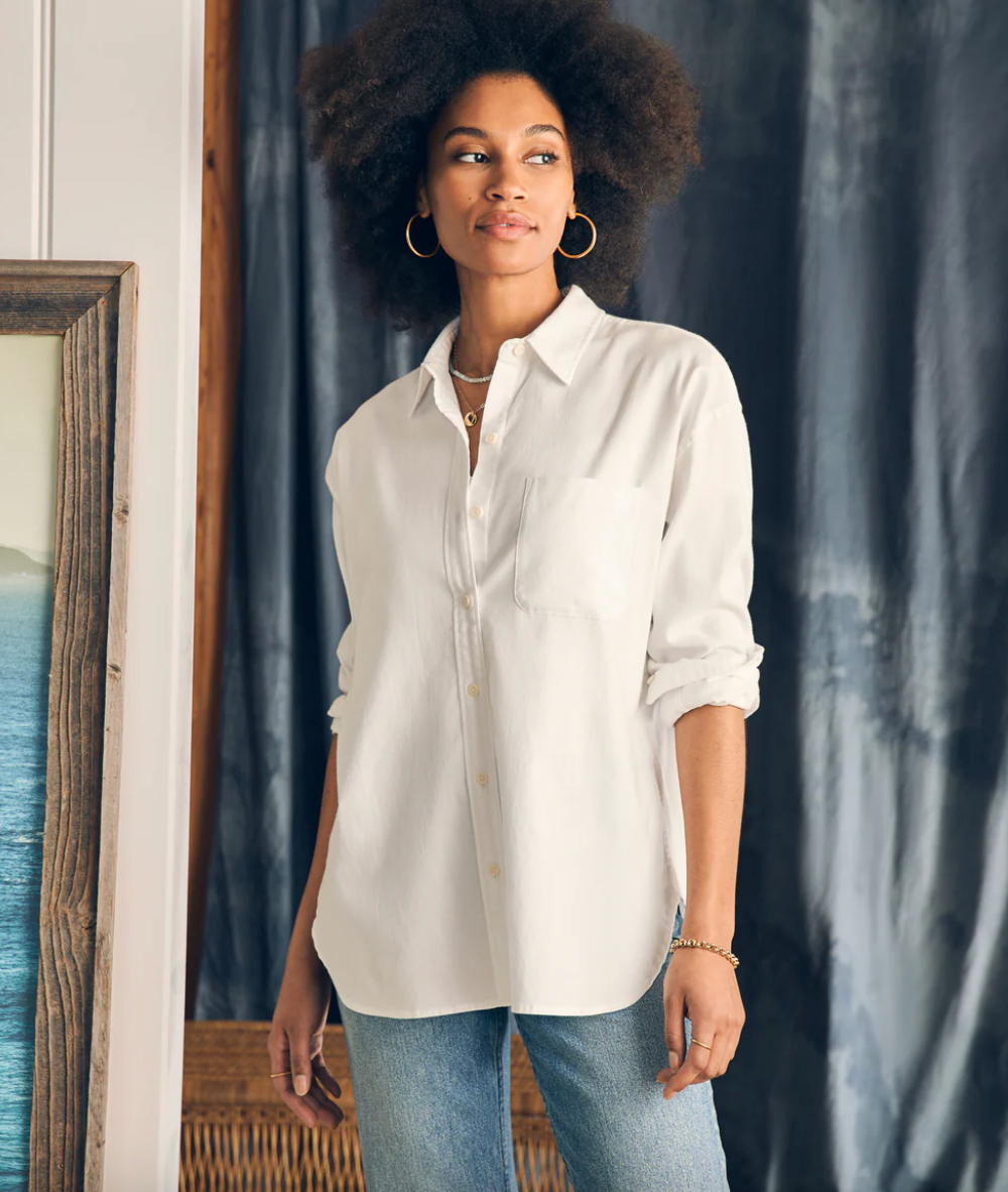 Stretch Oxford Relaxed Shirt