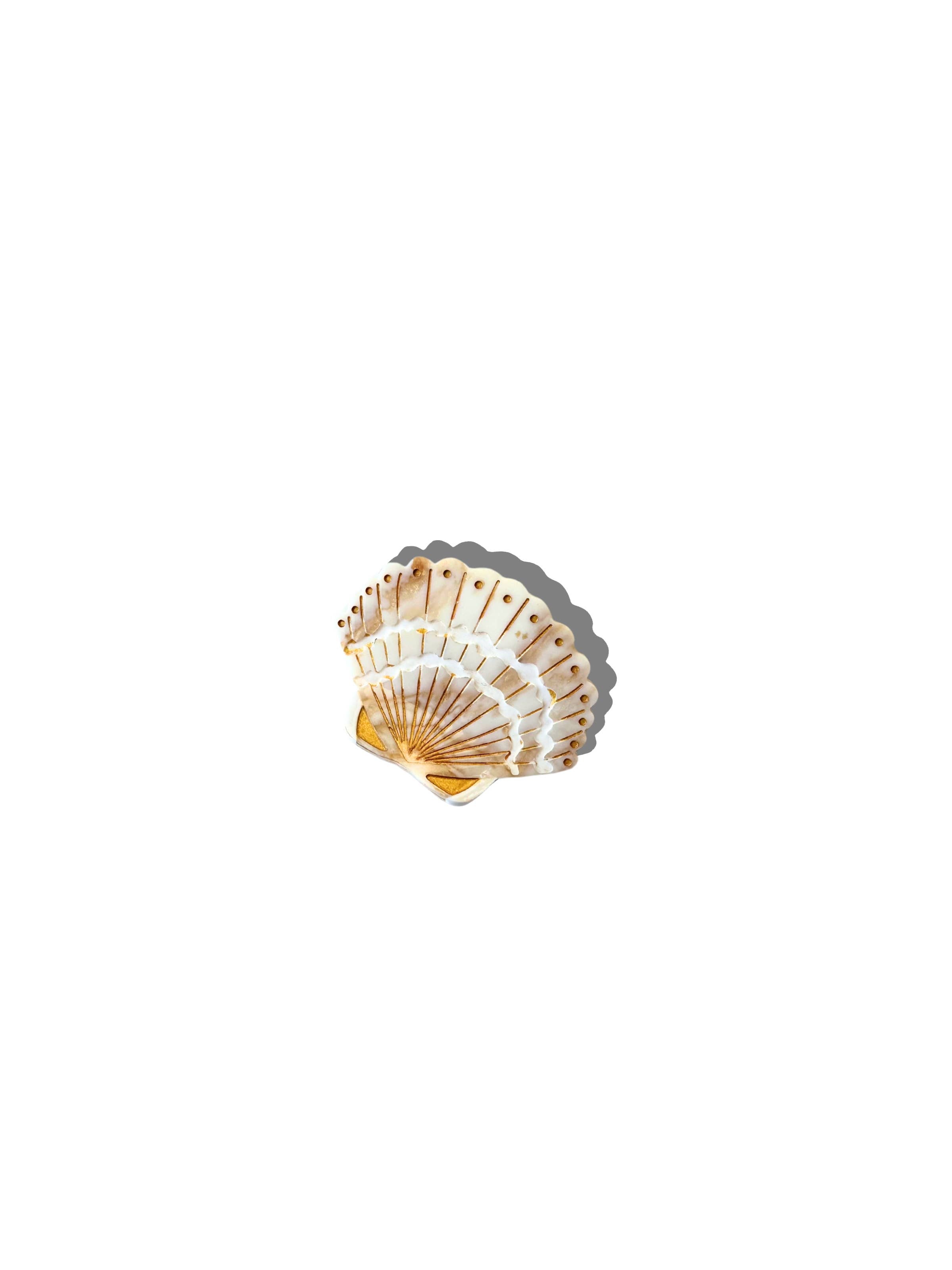 Hand-painted Mini Seashell Claw Hair Clip | Eco-Friendly