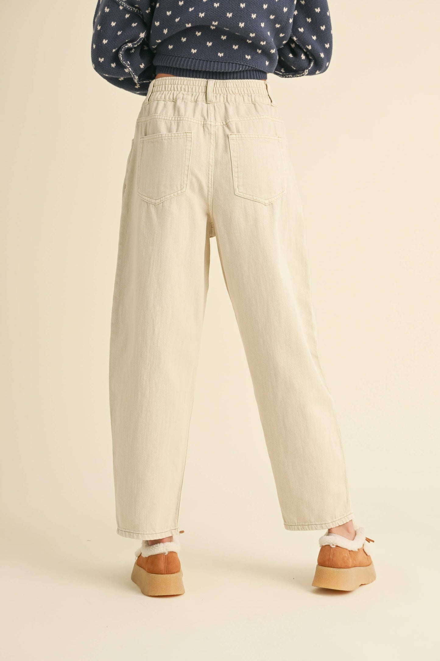 Cotton Barrel Pants