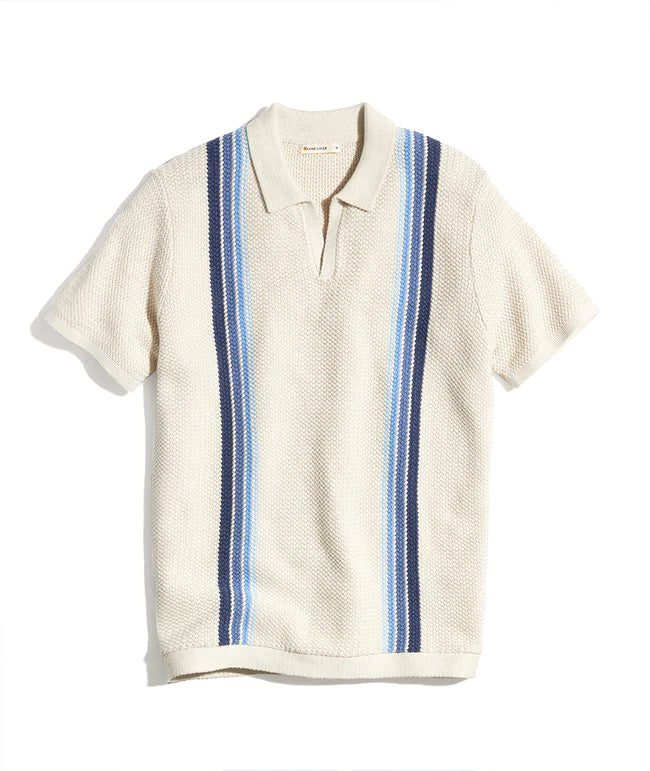 Conrad Vertical Stripe Sweater Polo