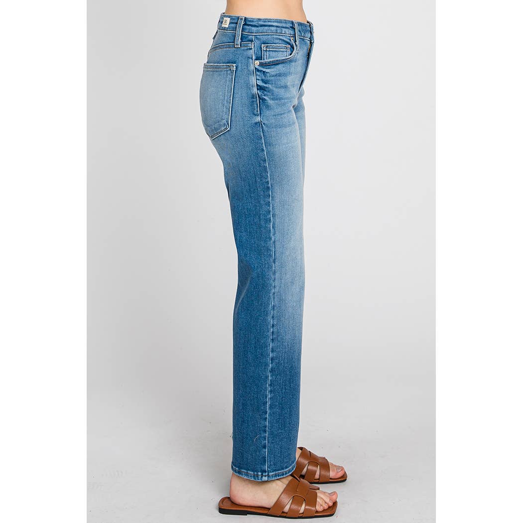 Venice Mid Rise Straight Jeans