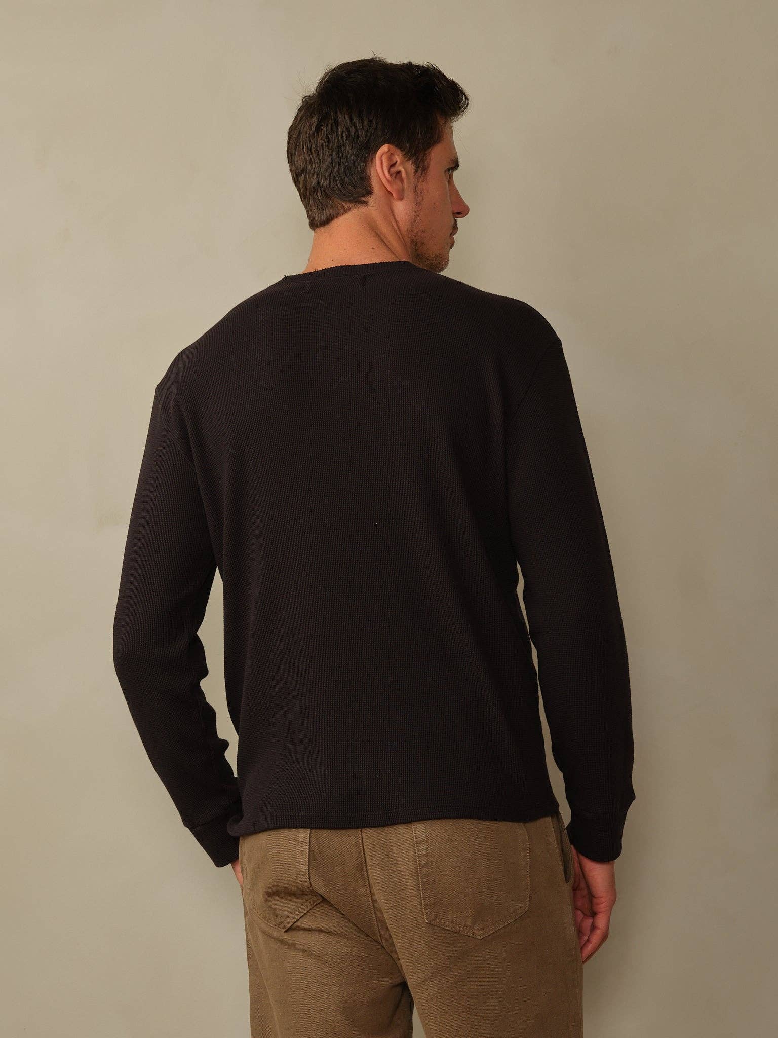 Men's Crosby Organic Cotton Waffle Henley