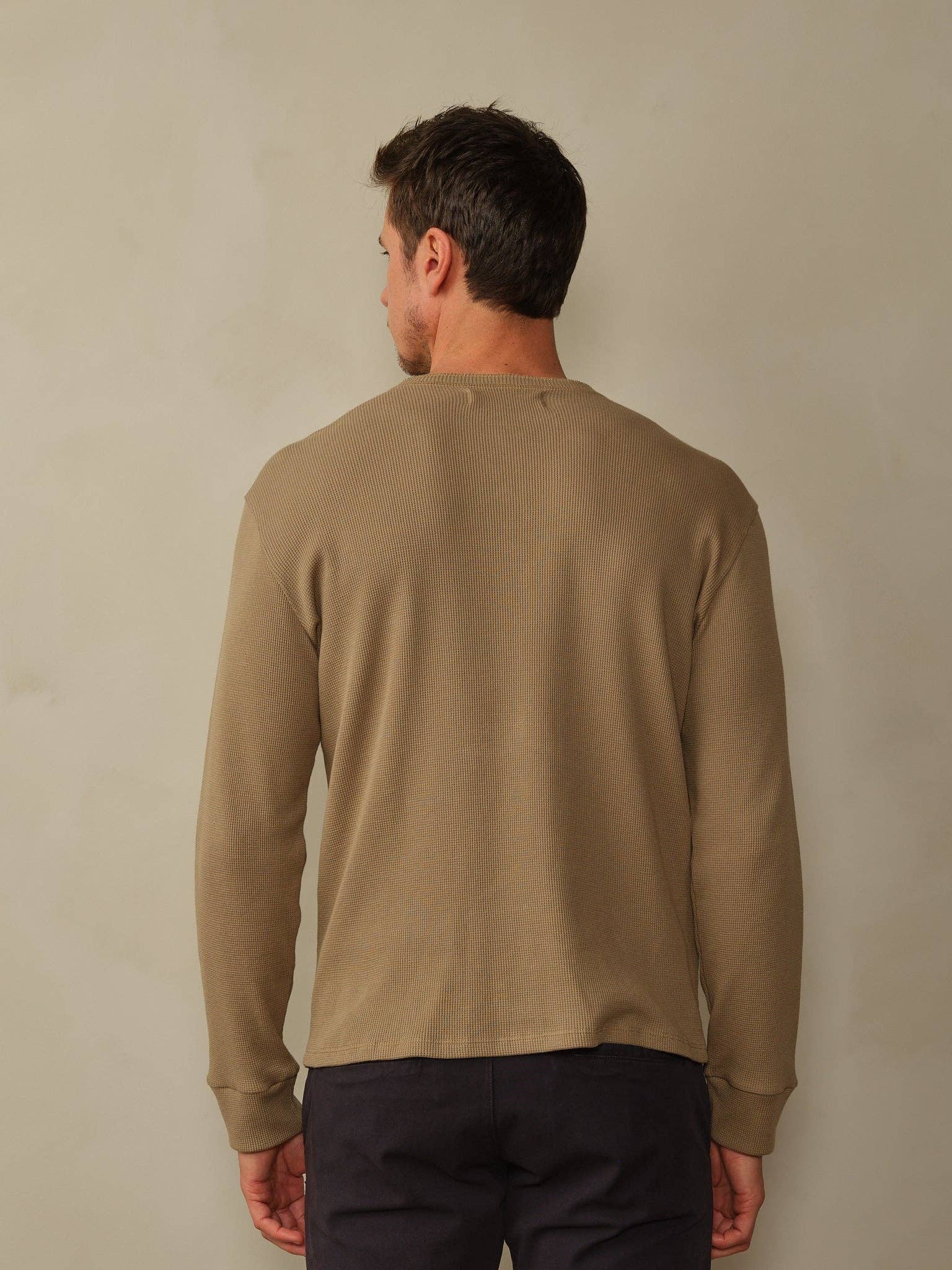 Men's Crosby Organic Cotton Waffle Henley