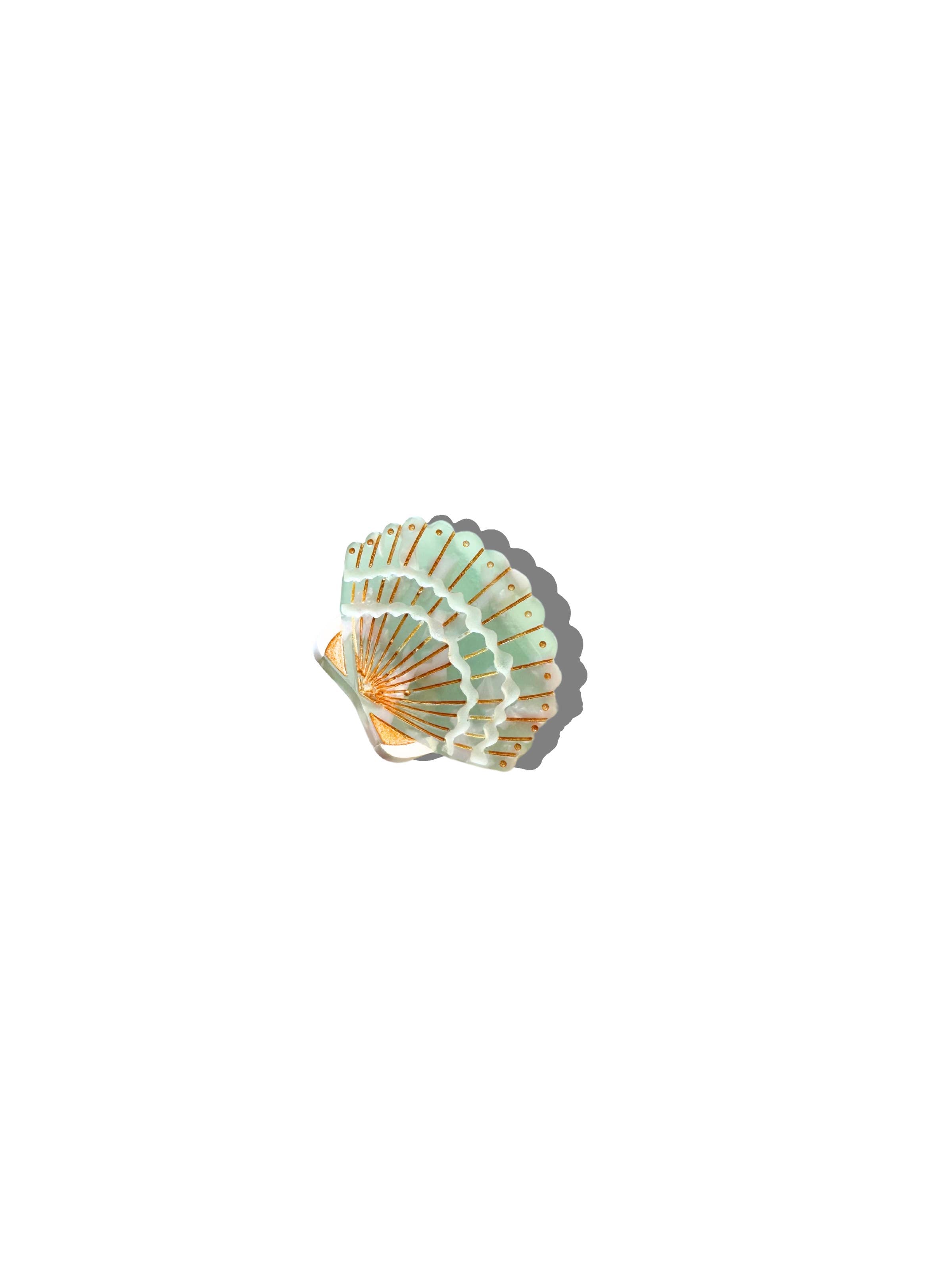 Hand-painted Mini Seashell Claw Hair Clip | Eco-Friendly