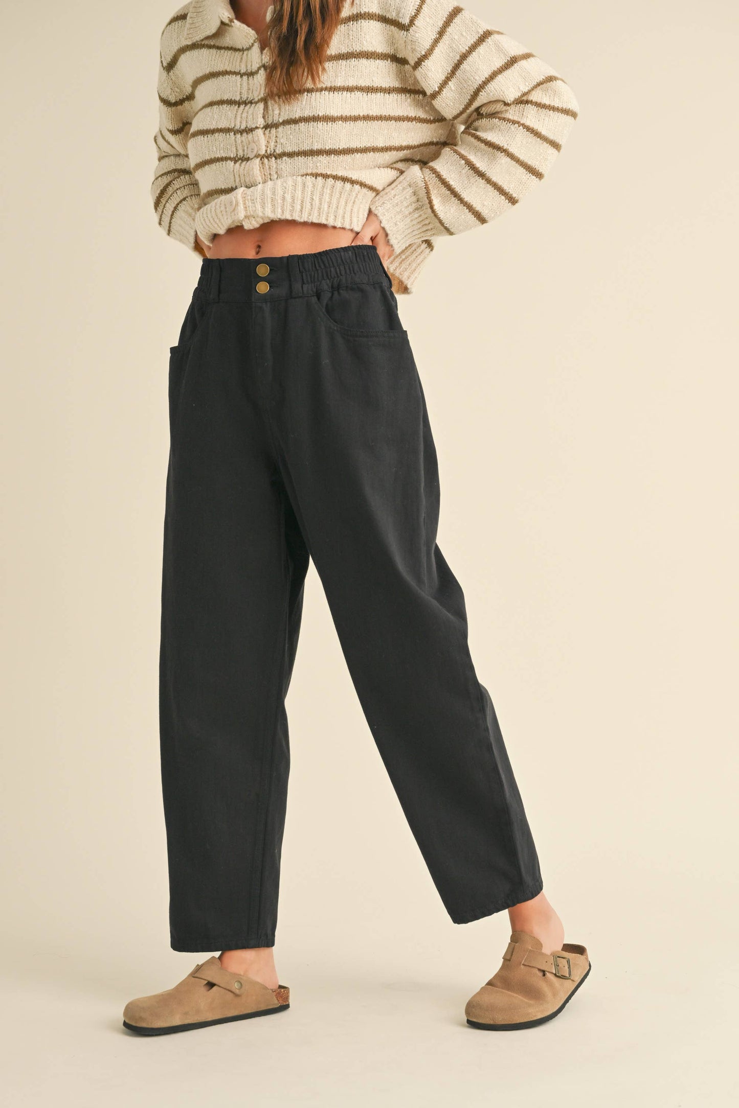 Cotton Barrel Pants