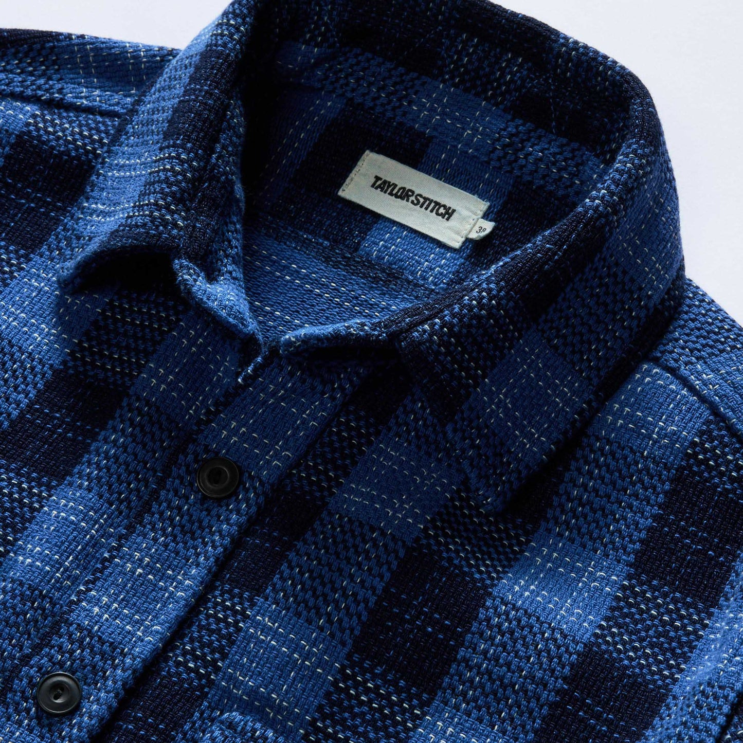 The Division Shirt in Rinsed Indigo Plaid