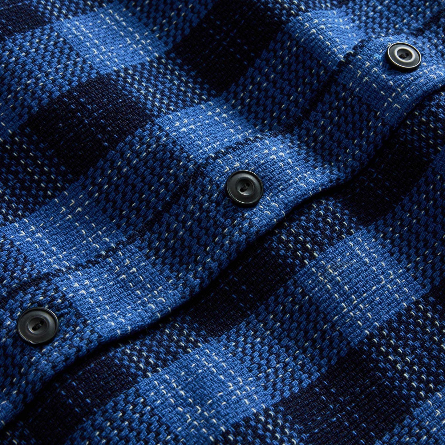 The Division Shirt in Rinsed Indigo Plaid