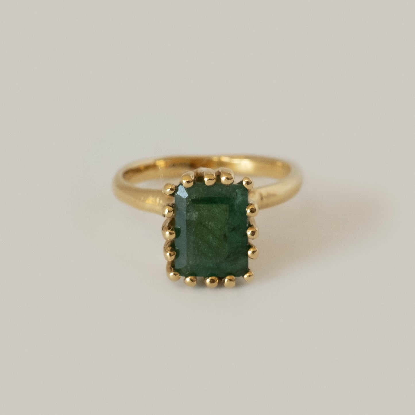 Ramona Ring - Raw Emerald