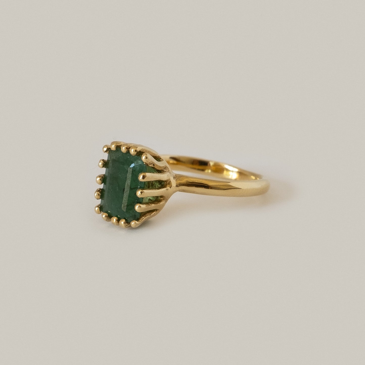 Ramona Ring - Raw Emerald