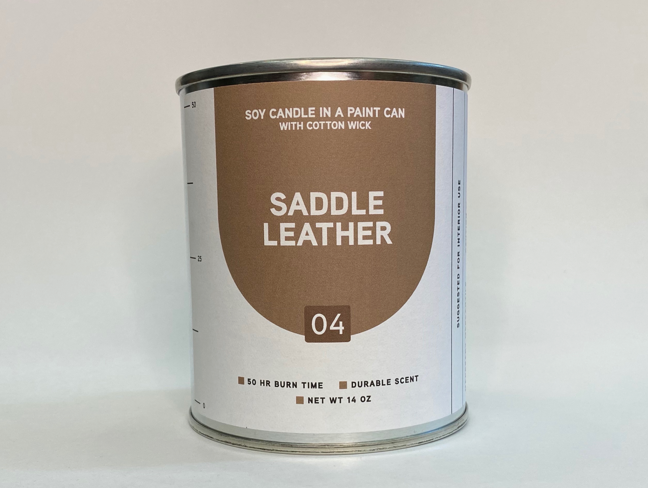 Paint Can Soy Candle in Saddle Leather