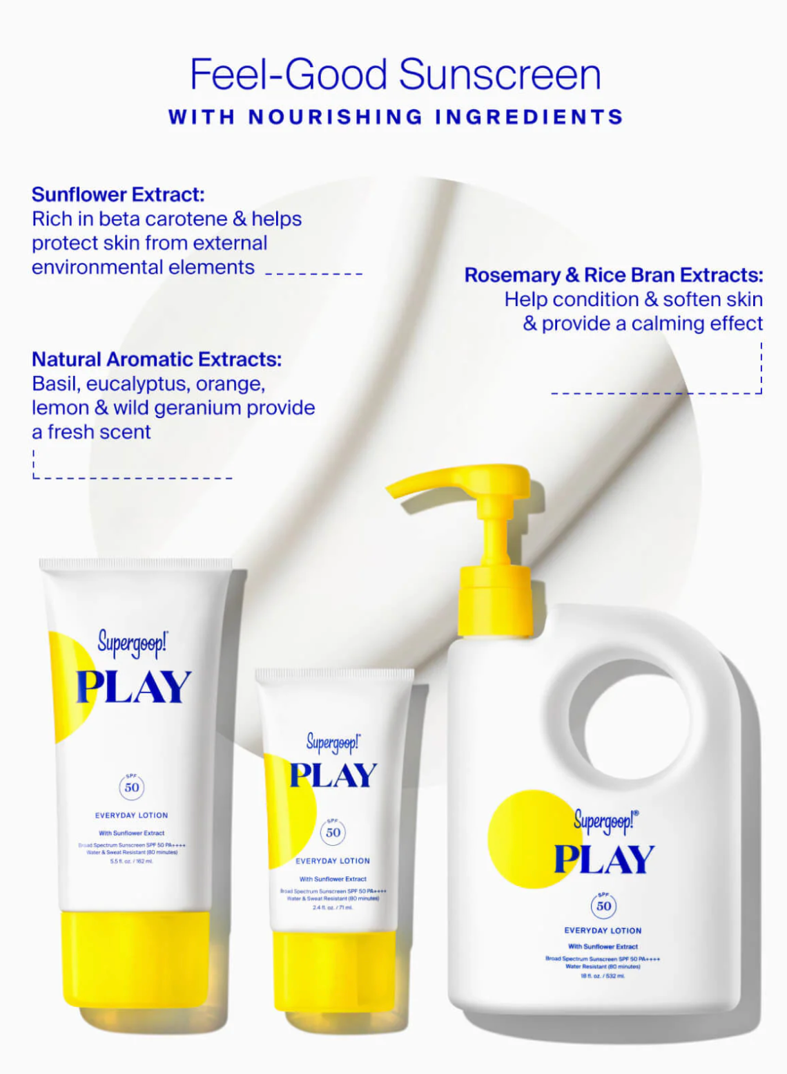 PLAY Everyday Lotion SPF 50 with Sunflower Extract