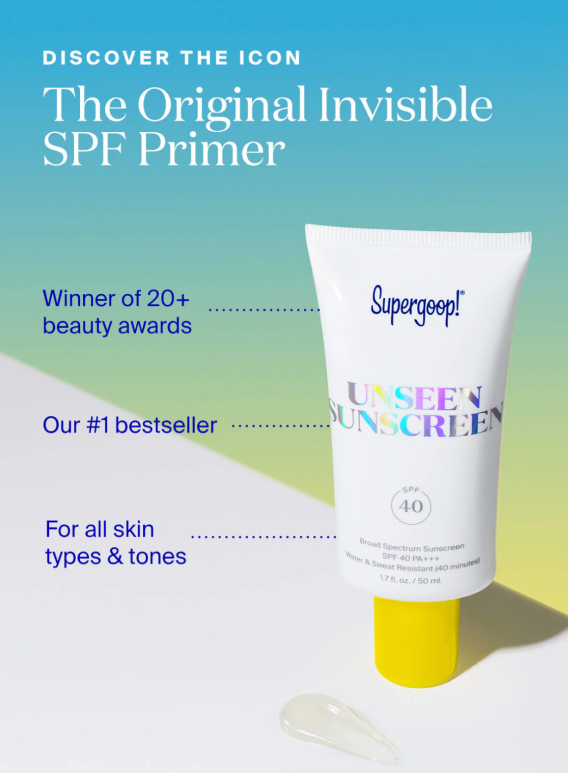 Unseen Sunscreen SPF 40