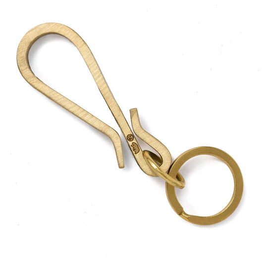 Key Hook - Raw Brass