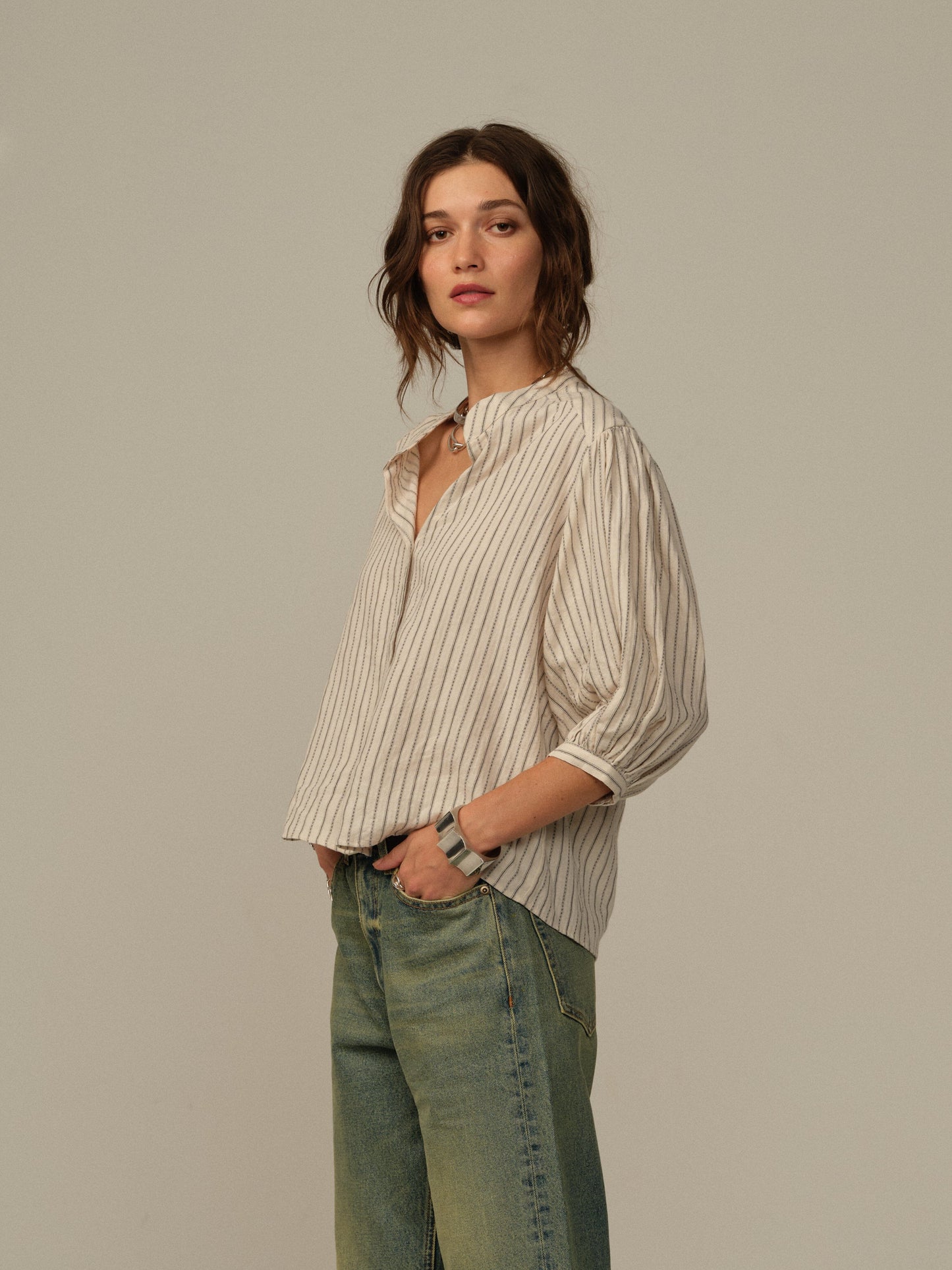 Edith Japanese Organic Cotton Blouse