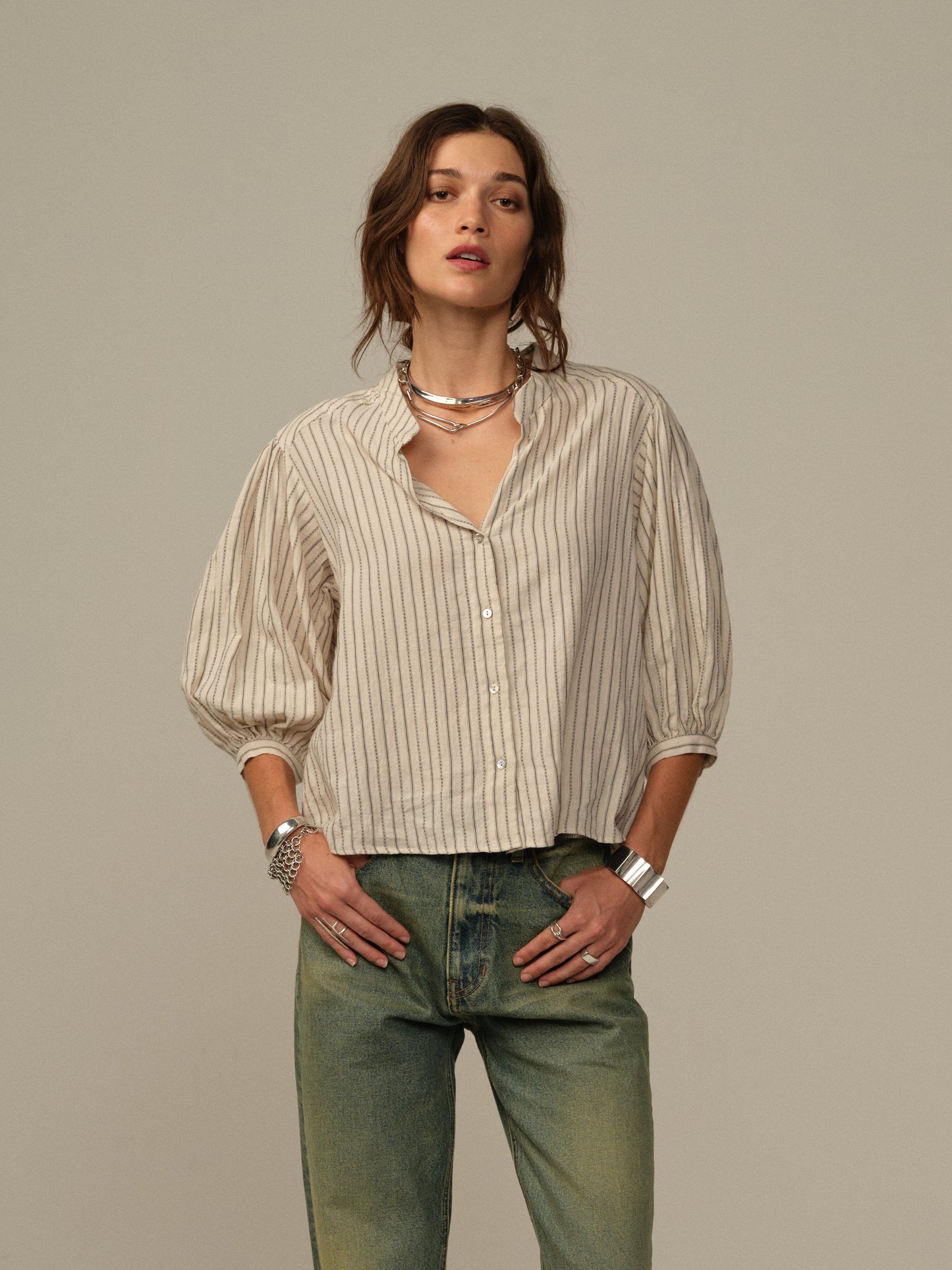 Edith Japanese Organic Cotton Blouse