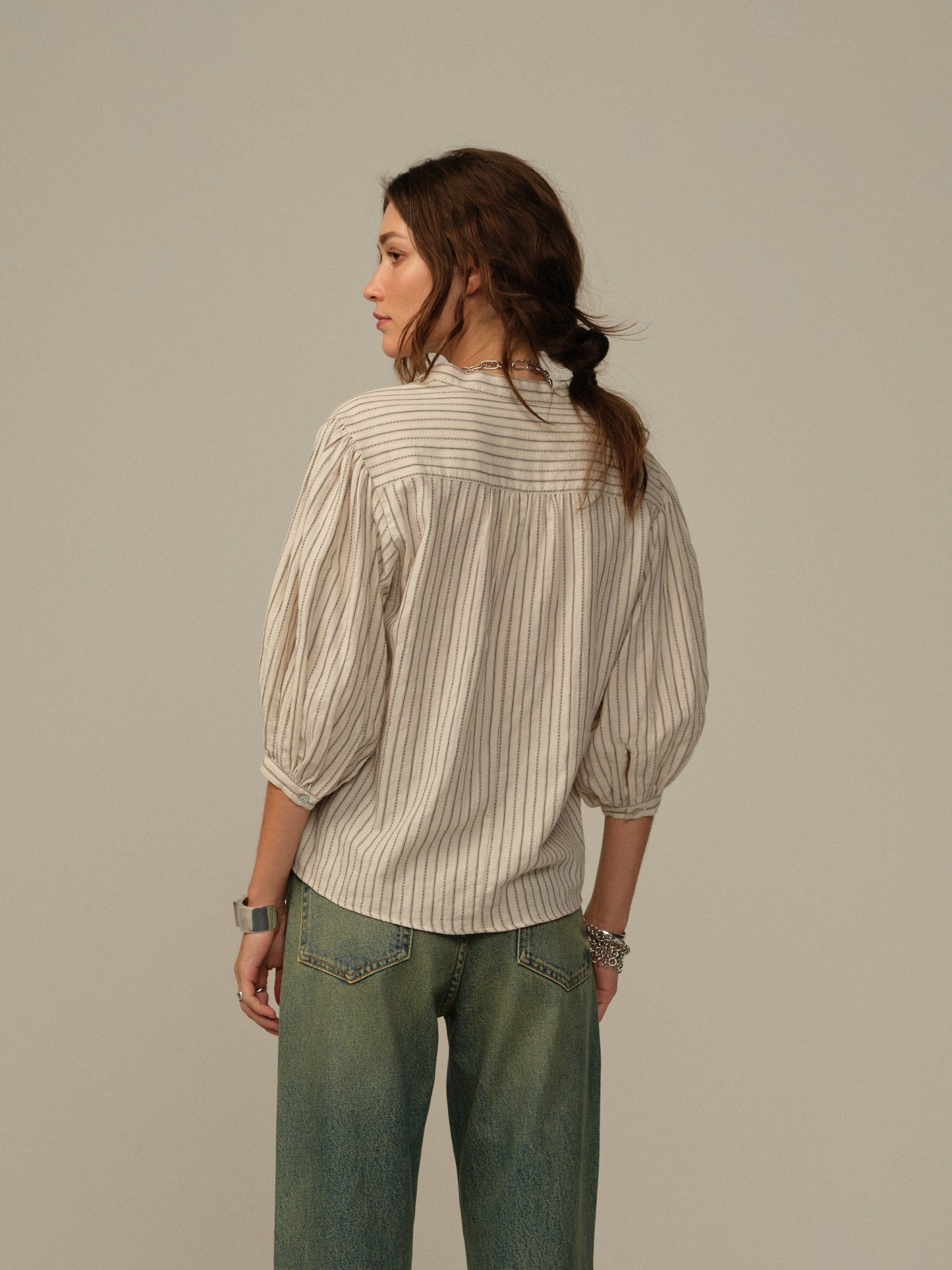 Edith Japanese Organic Cotton Blouse